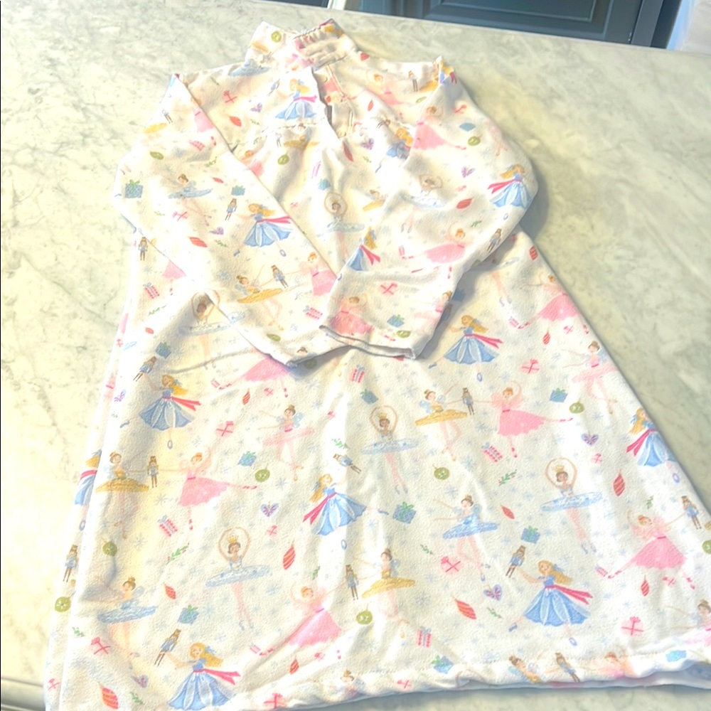 Pottery Barn Kids Nutcracker Organic Flannel Nightgown